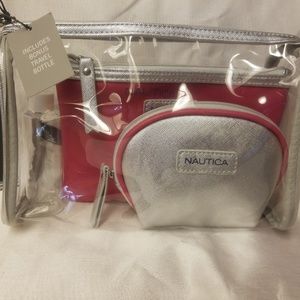 Nautica cosmetic bag trio